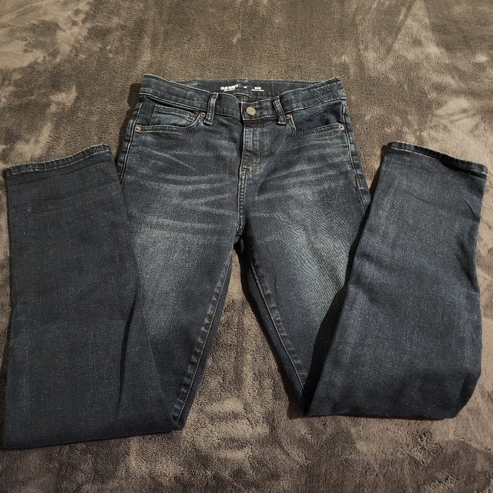 Old navy 360 stretch blue jeans in size 14 for boy.
